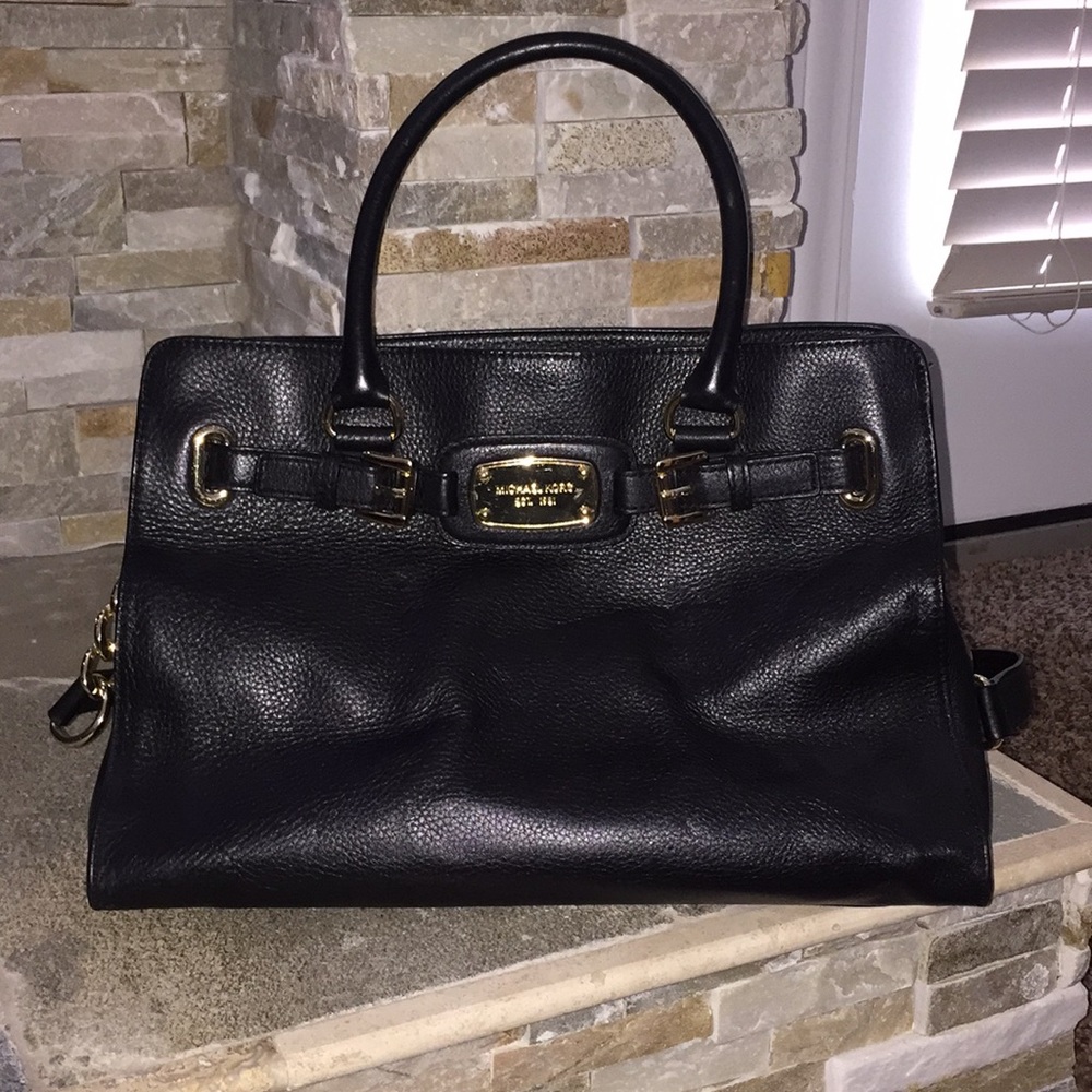 Michael Kors Black Leather Handbag